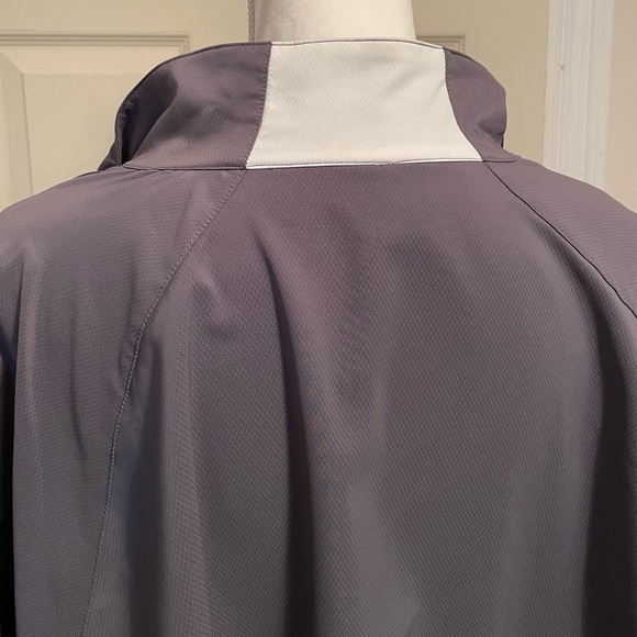 Under Armour Boston College Men’s Zip Up Gray and White Windbreaker Jacket XLT - Picture 12 of 13